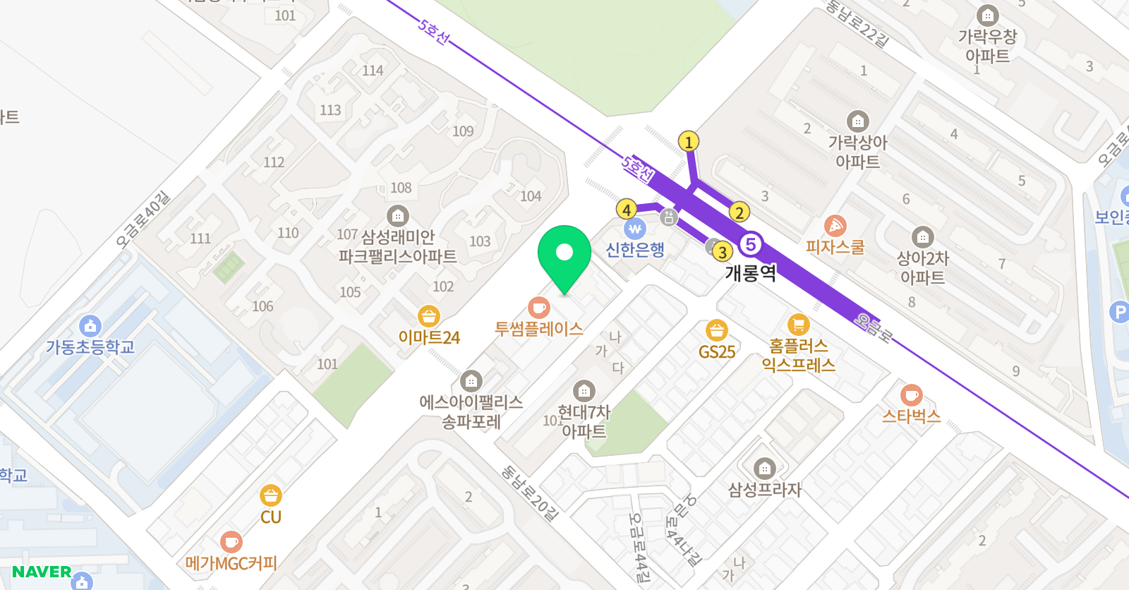 이엔엠 학원 위치