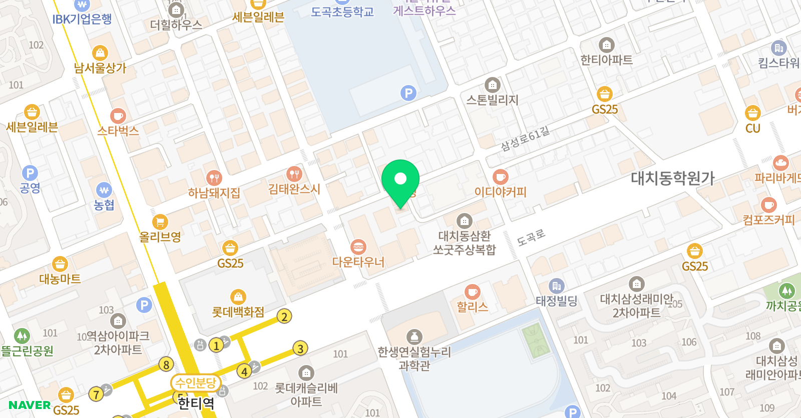 글로리수학 위치