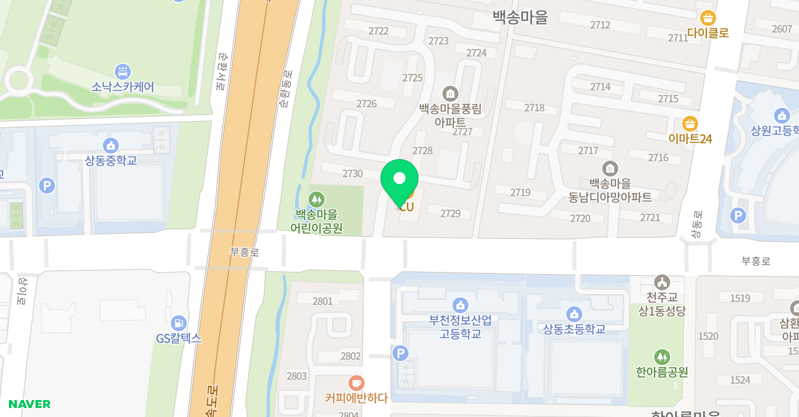 뮤엠 영어교습소 풍림아이원 LA지점 위치