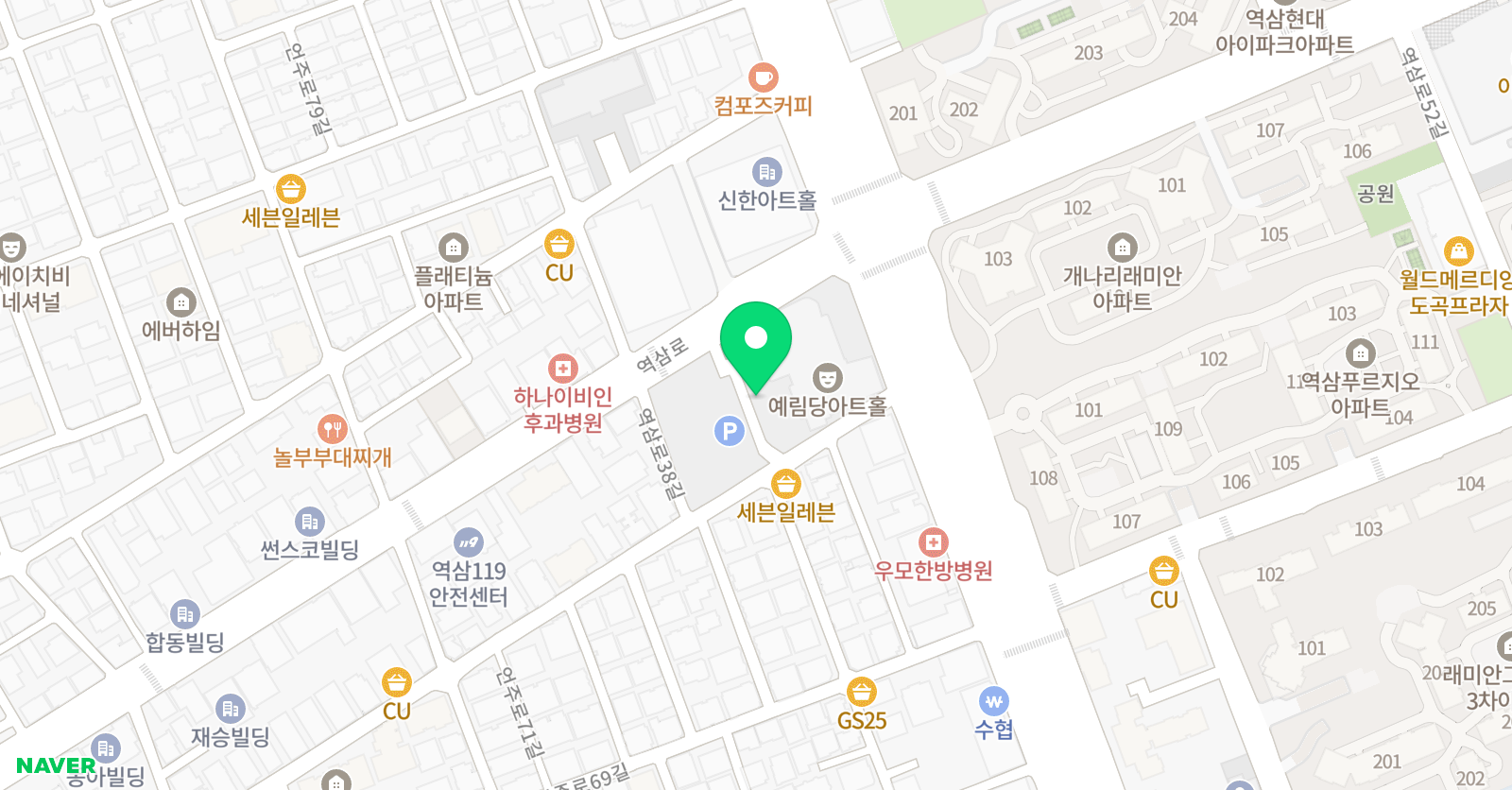 점프스쿨 역삼센터 위치
