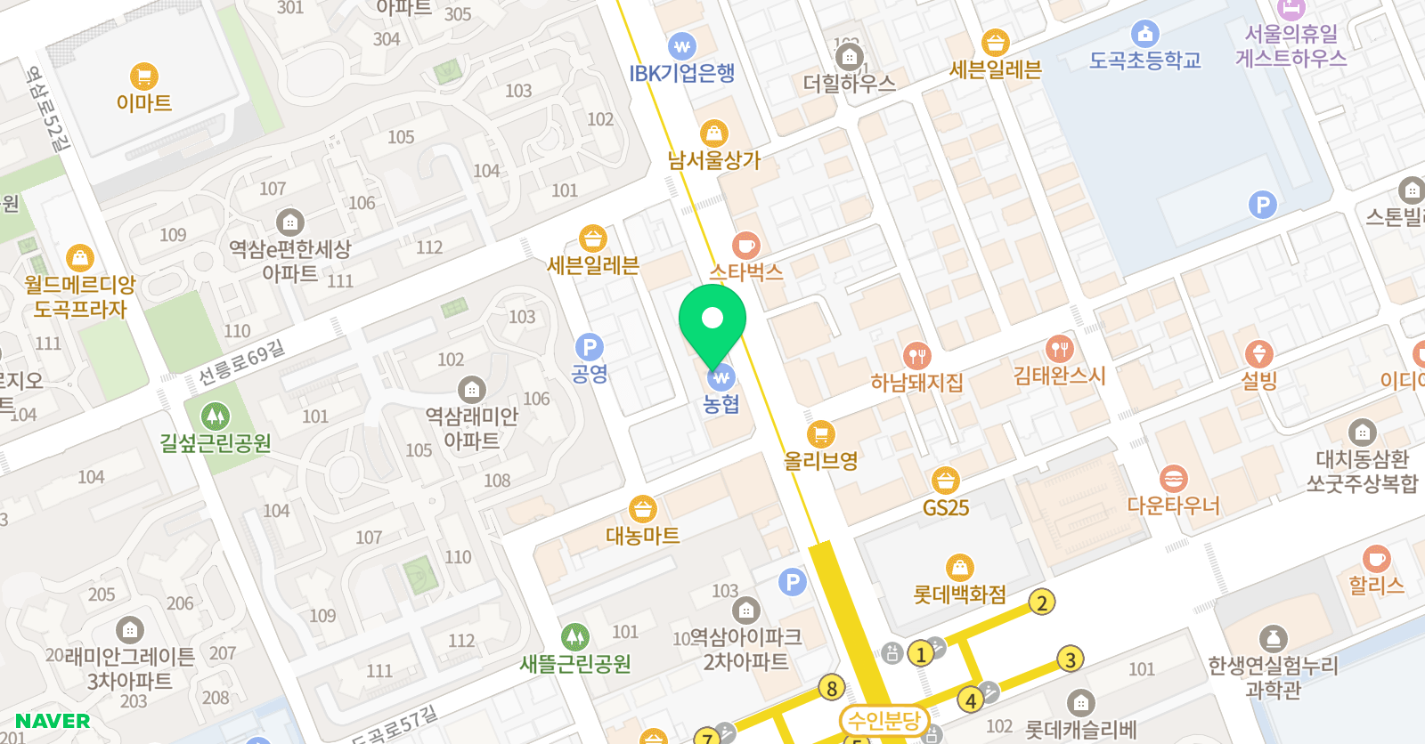 이미주 수학학원 2관 위치