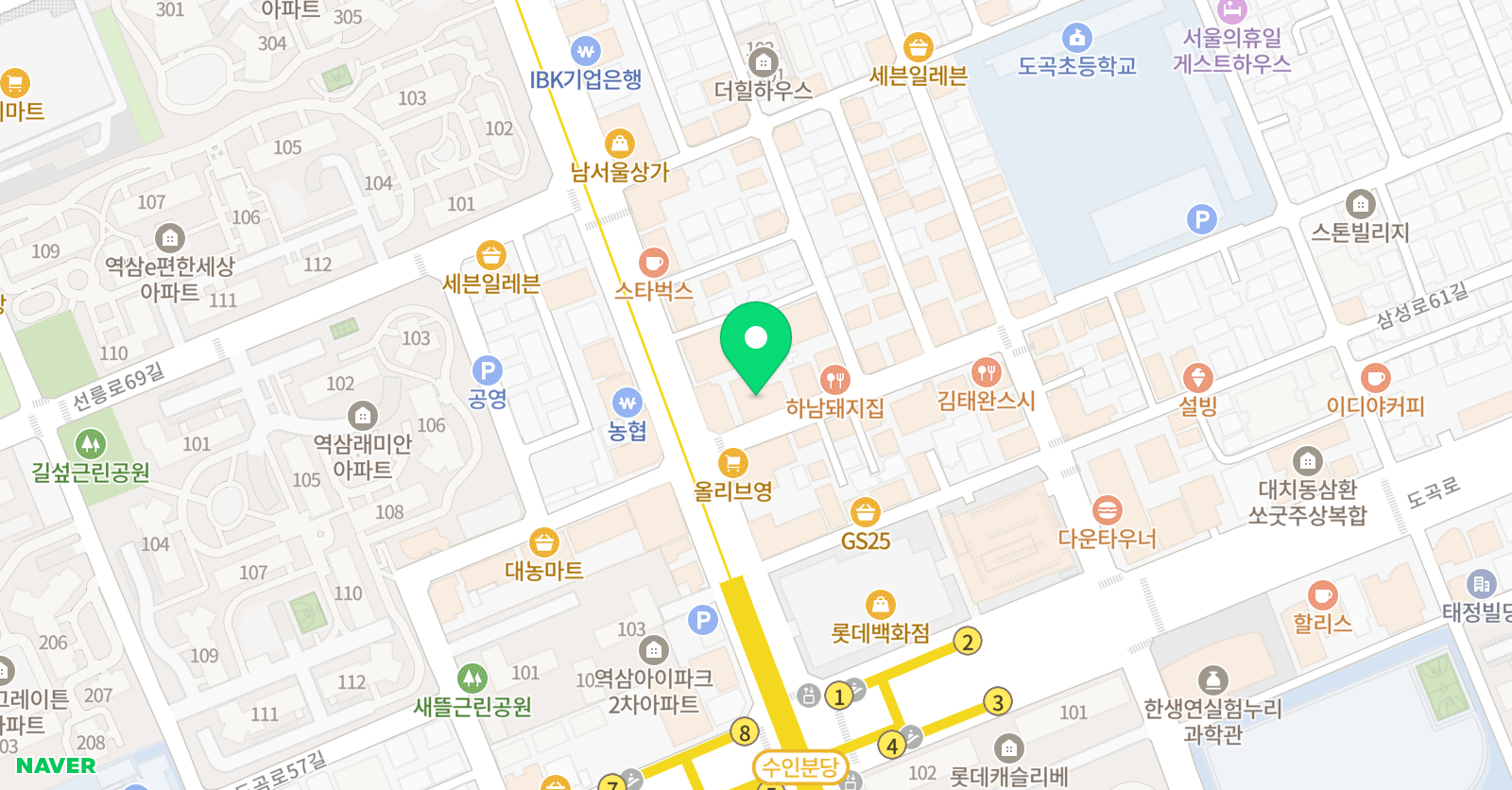 예중예고회화전문아트길 미술학원 위치
