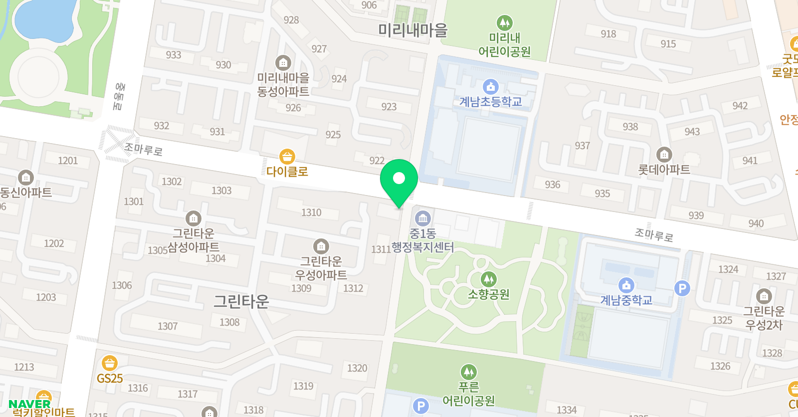 미리내 경희대 태권도장 위치
