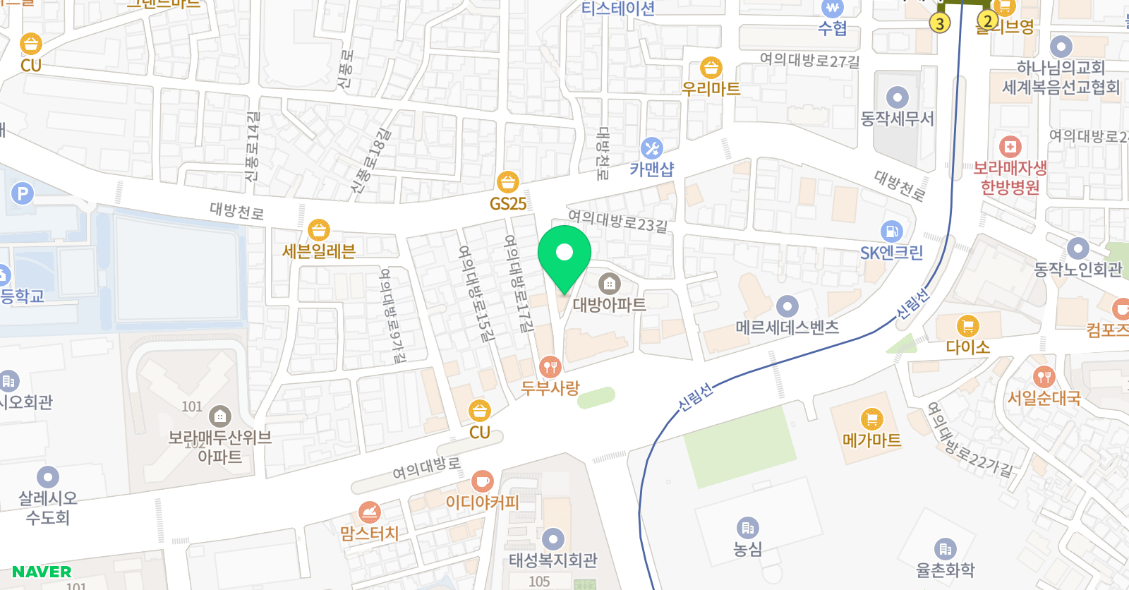 뮤직말랑 실용음악전문학원 위치