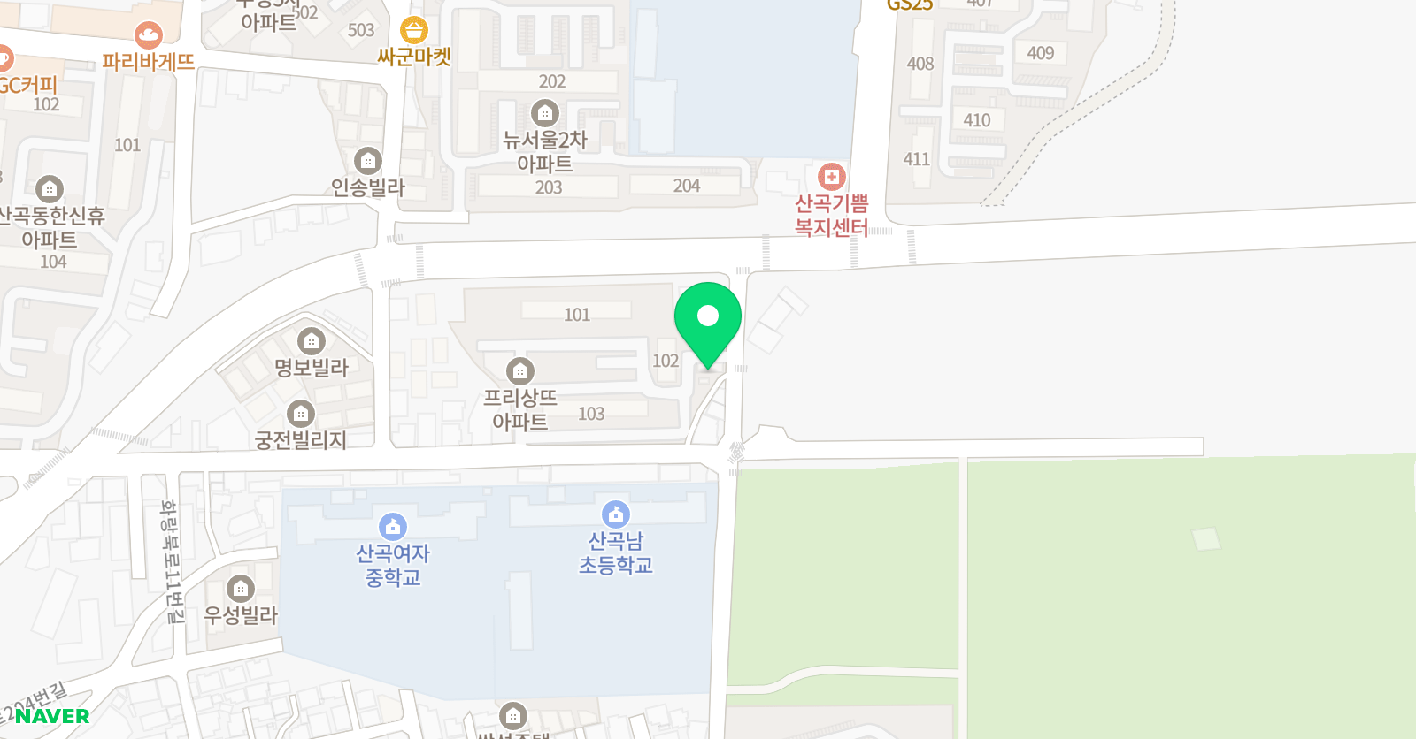 스마트해법영어 산곡남교실 위치