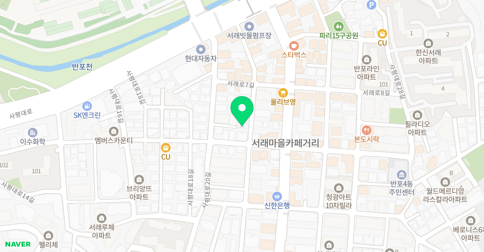 아이크리스마스 아뜰리에 서래 위치