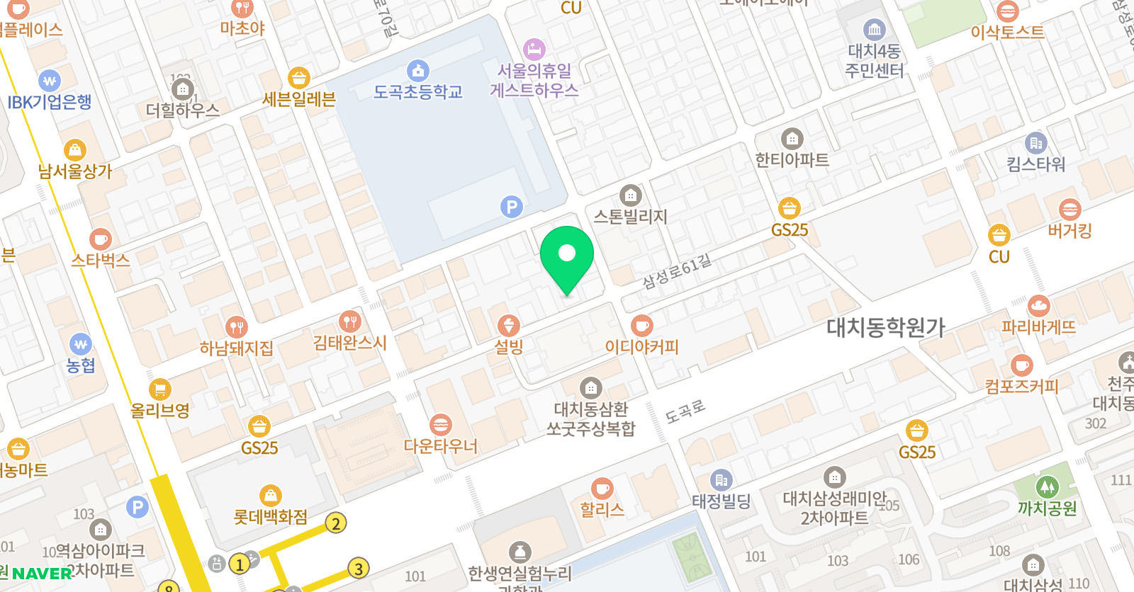 플레이팩토 강남학원 위치