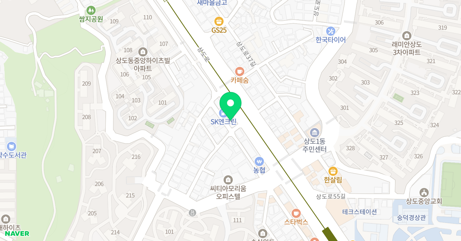 정쌤 수학학원 위치