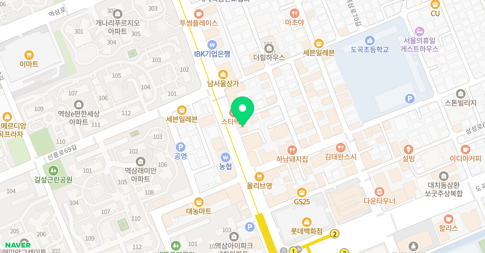 해솔 수학 위치