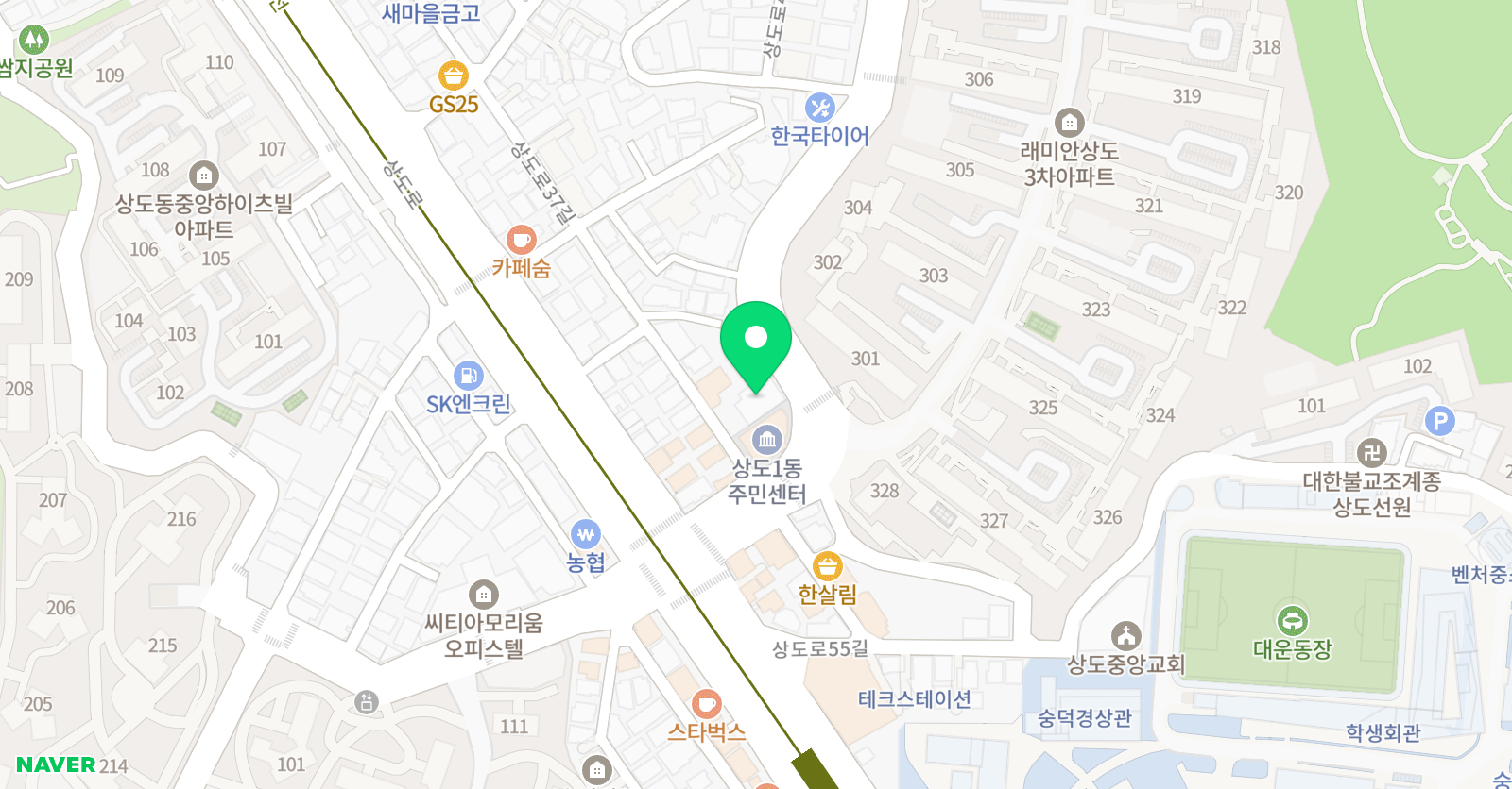 민 음악학원 위치