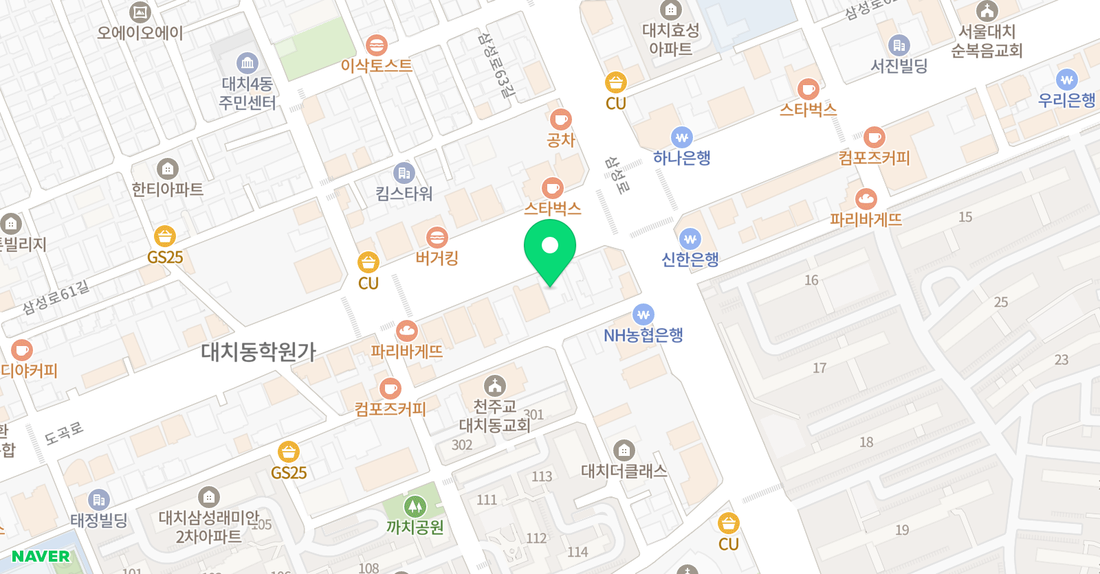 CMS 영재교육센터 대치점 위치