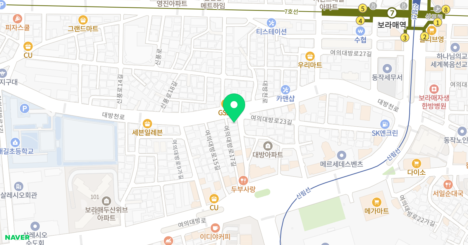 조이풀 실용음악학원 위치