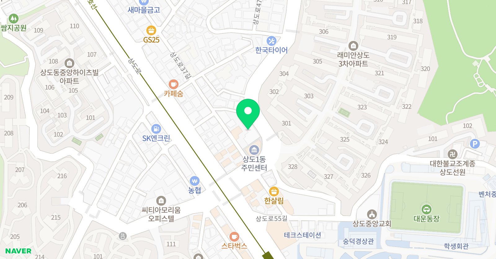 한국체대태평양 태권도 위치