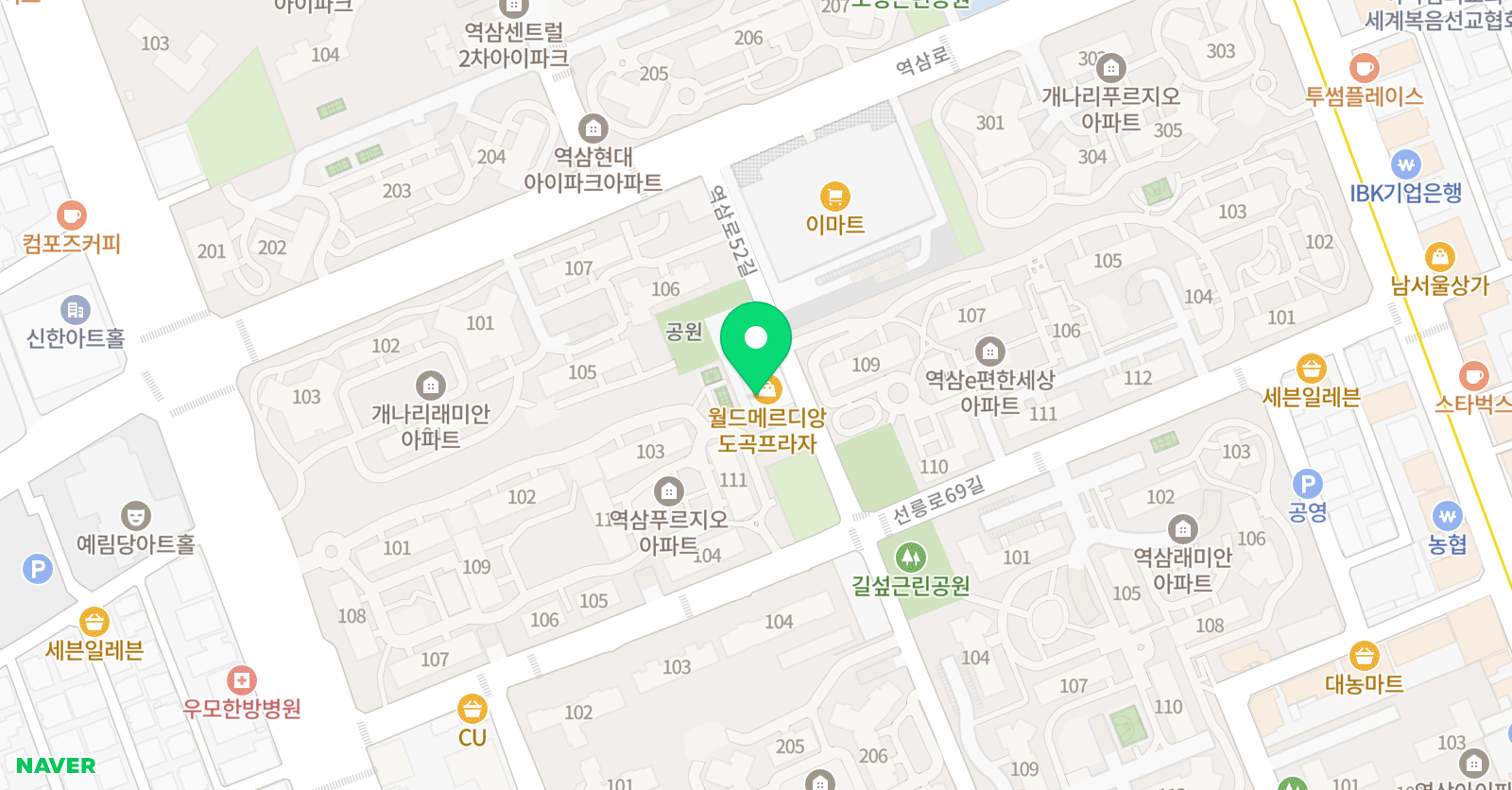 나미여피카소 위치