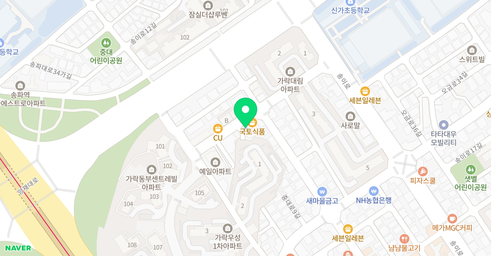 김주영 리듬체조 아카데미 위치