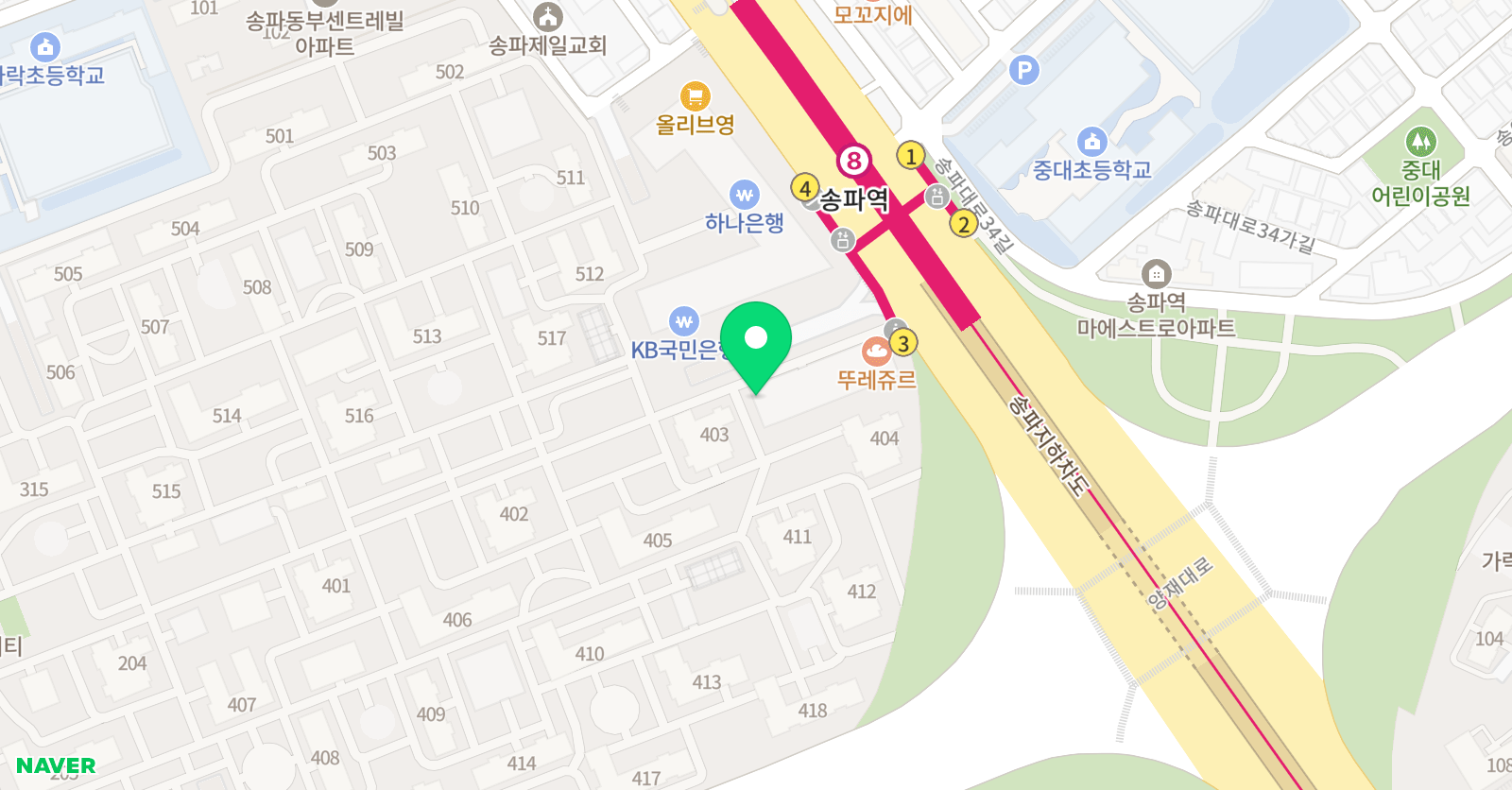 SNM 영어교습소 위치