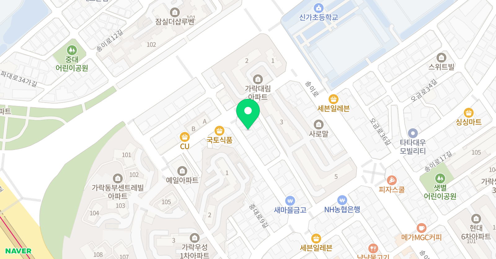 위너스 학원 위치