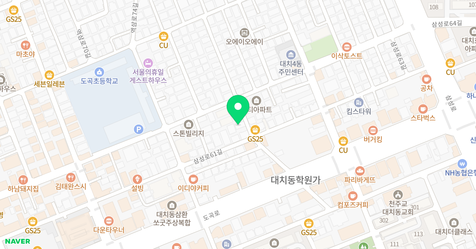 프레임 수학학원 위치