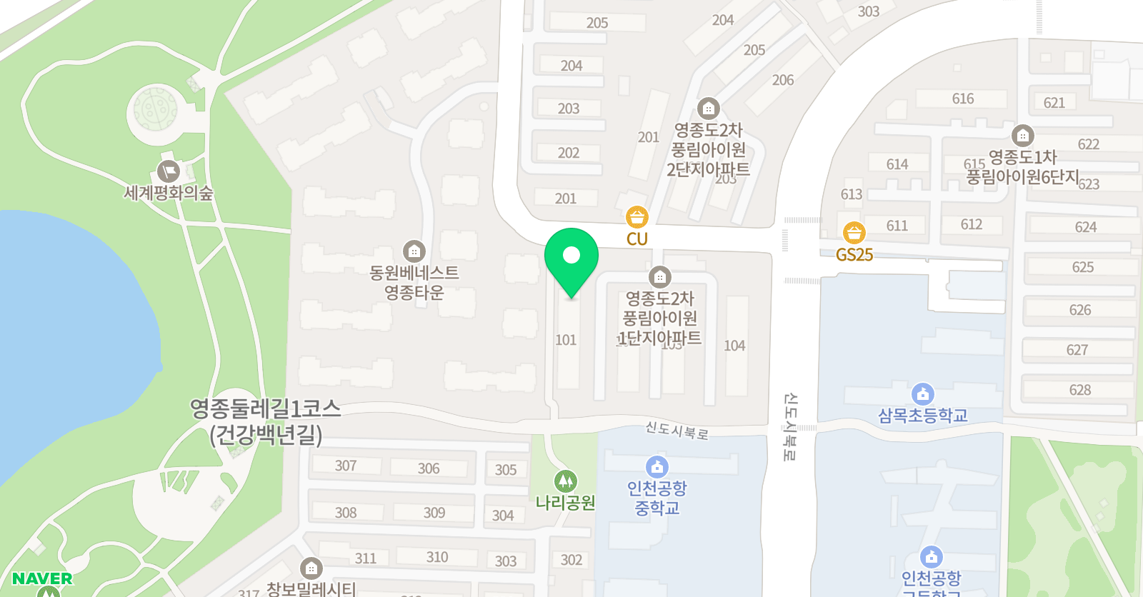 스마트해법영어 운서교실점 위치