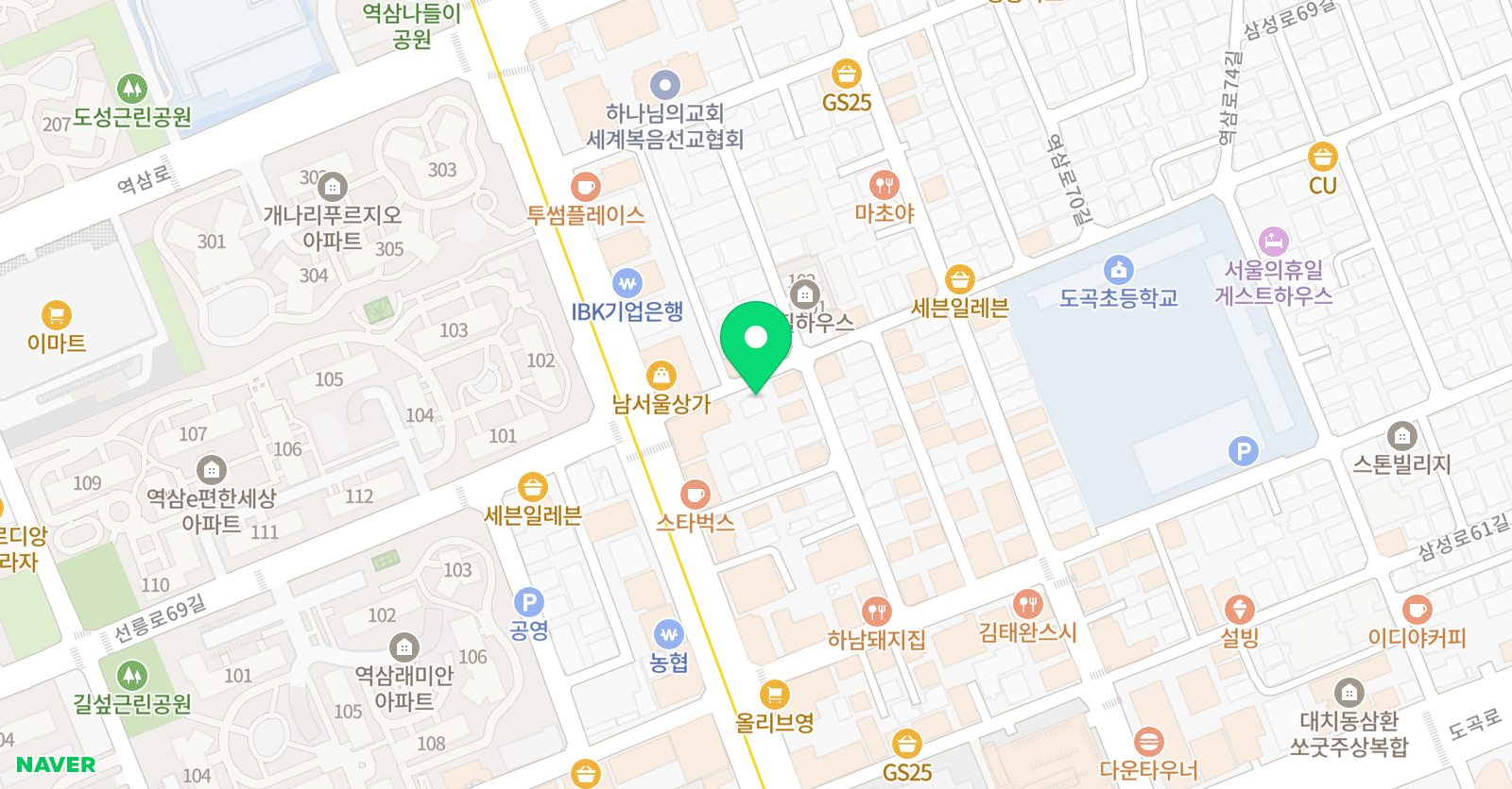 크레아뜰리에 위치