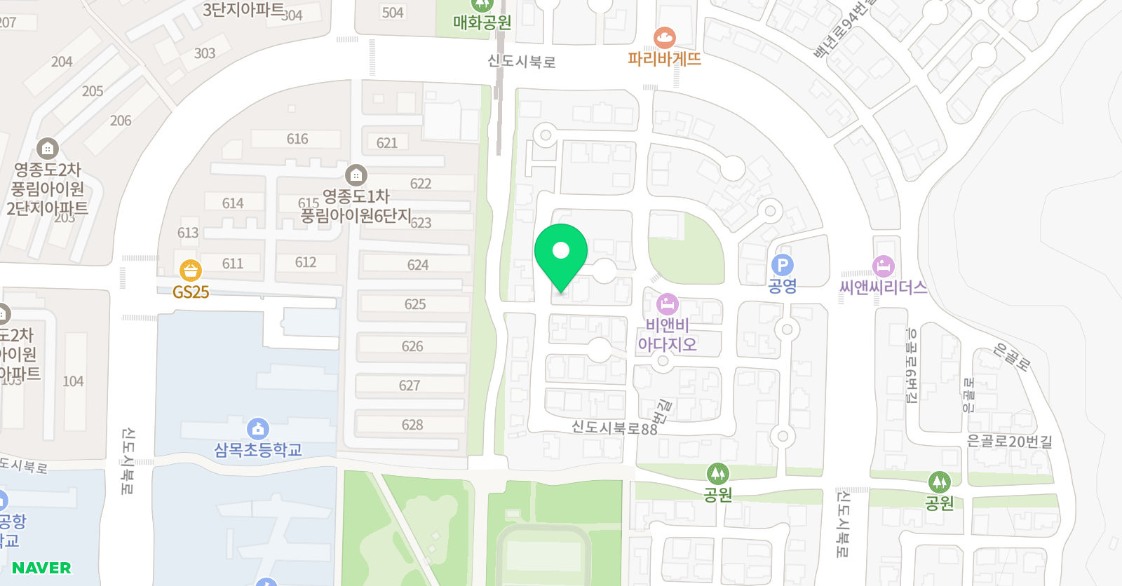 지혜의샘 논술 위치