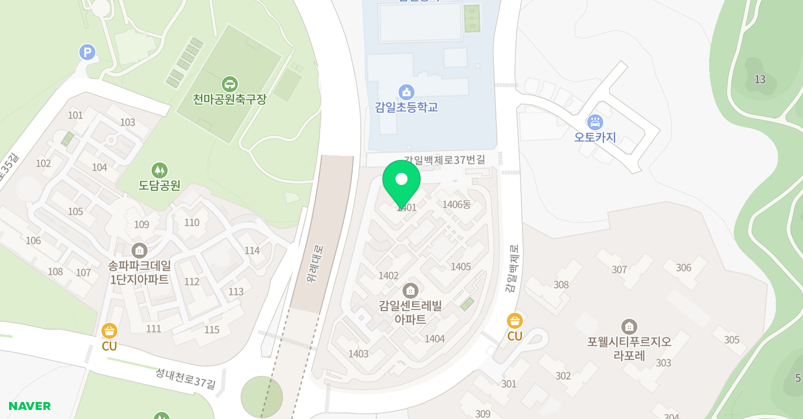 유니팝 하남감일센터 위치
