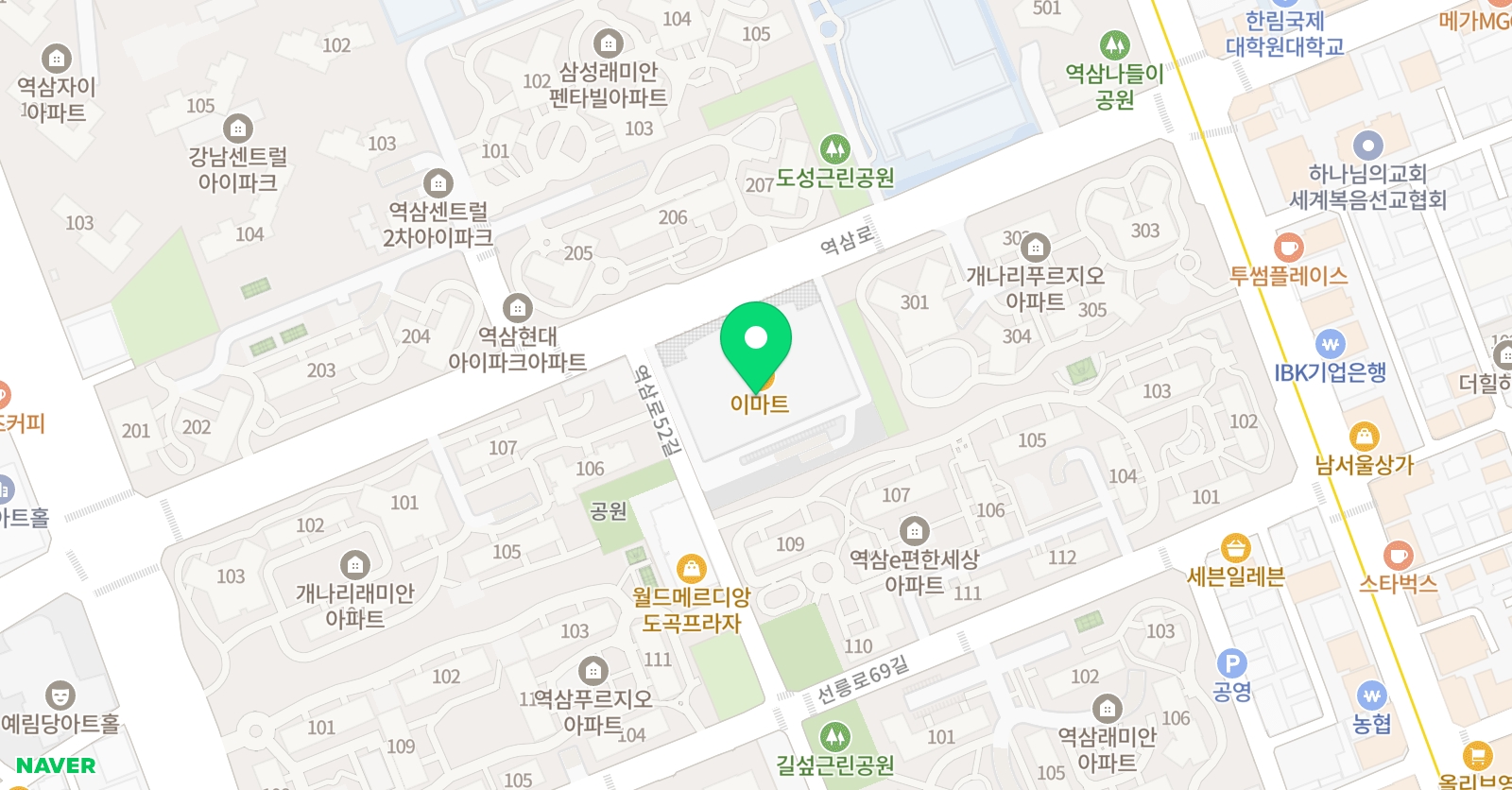 페디아플러스 역삼브랜치 위치