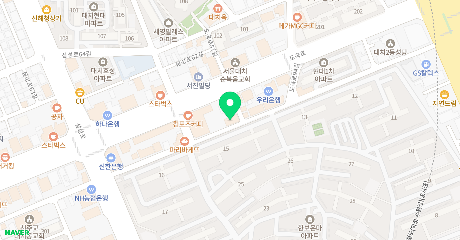 조상현 영어학원 대치동 위치