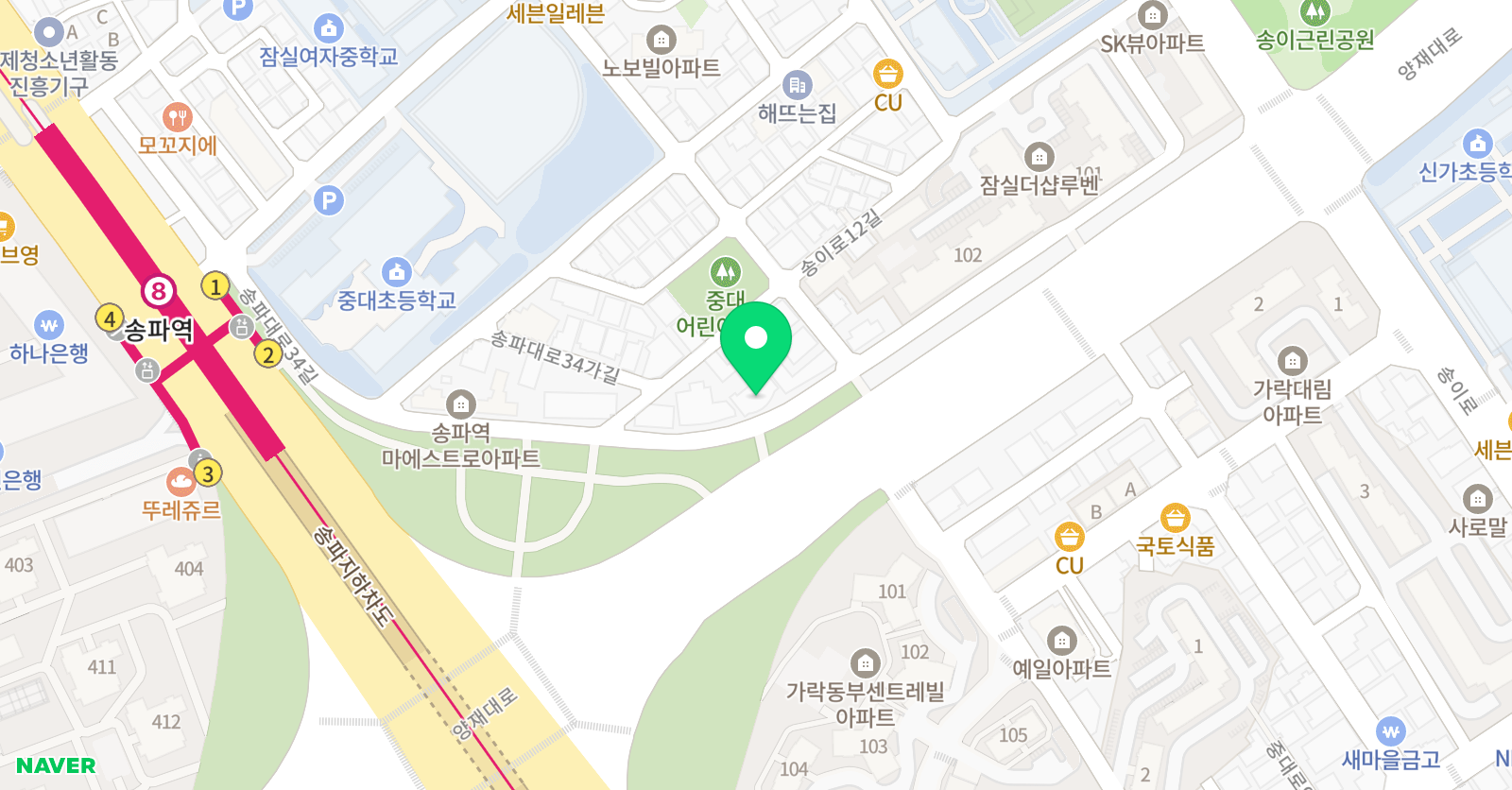 링스 영어 송파본원 위치