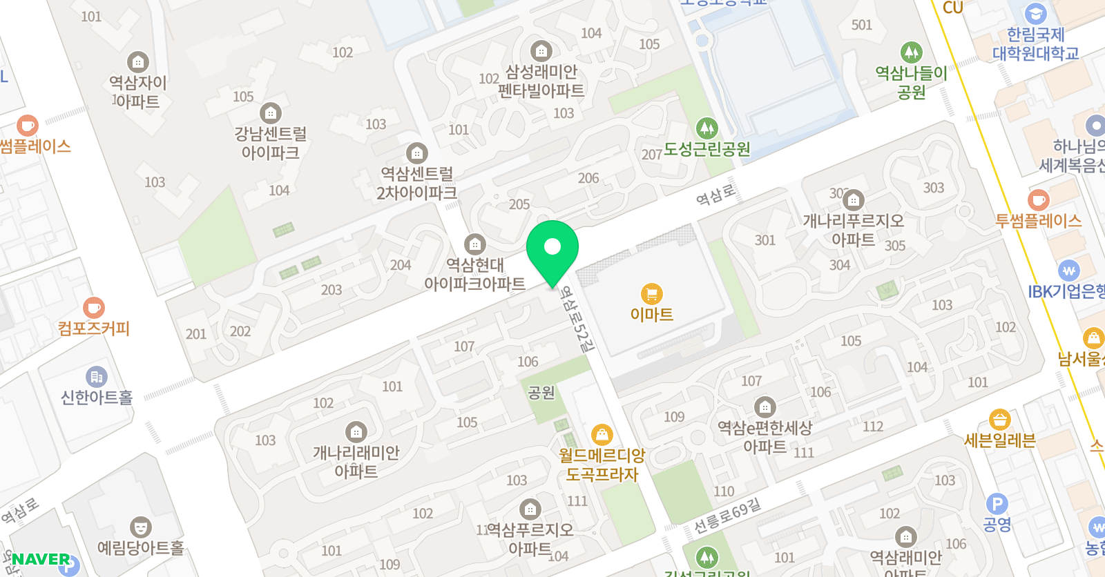 스마트해법영어 도성교실 위치