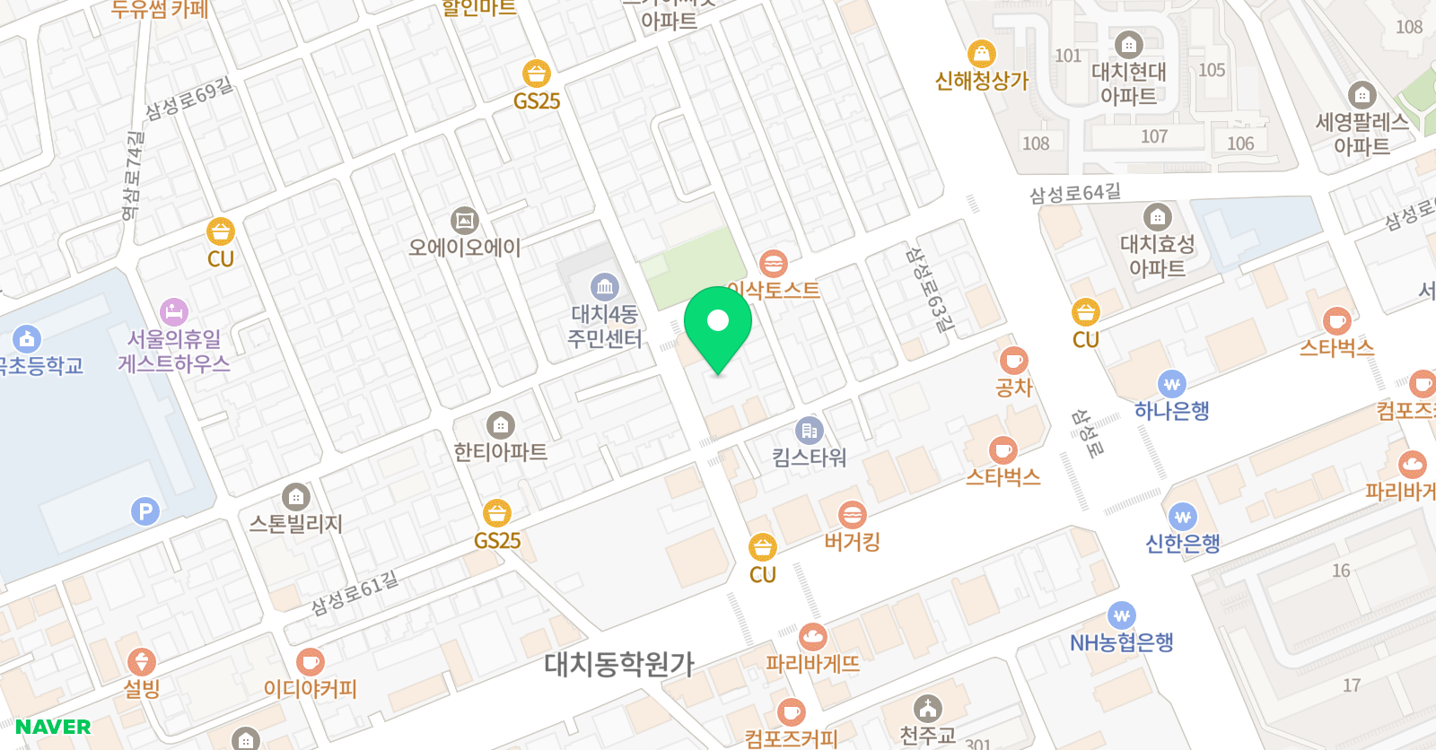 수력 학원 위치