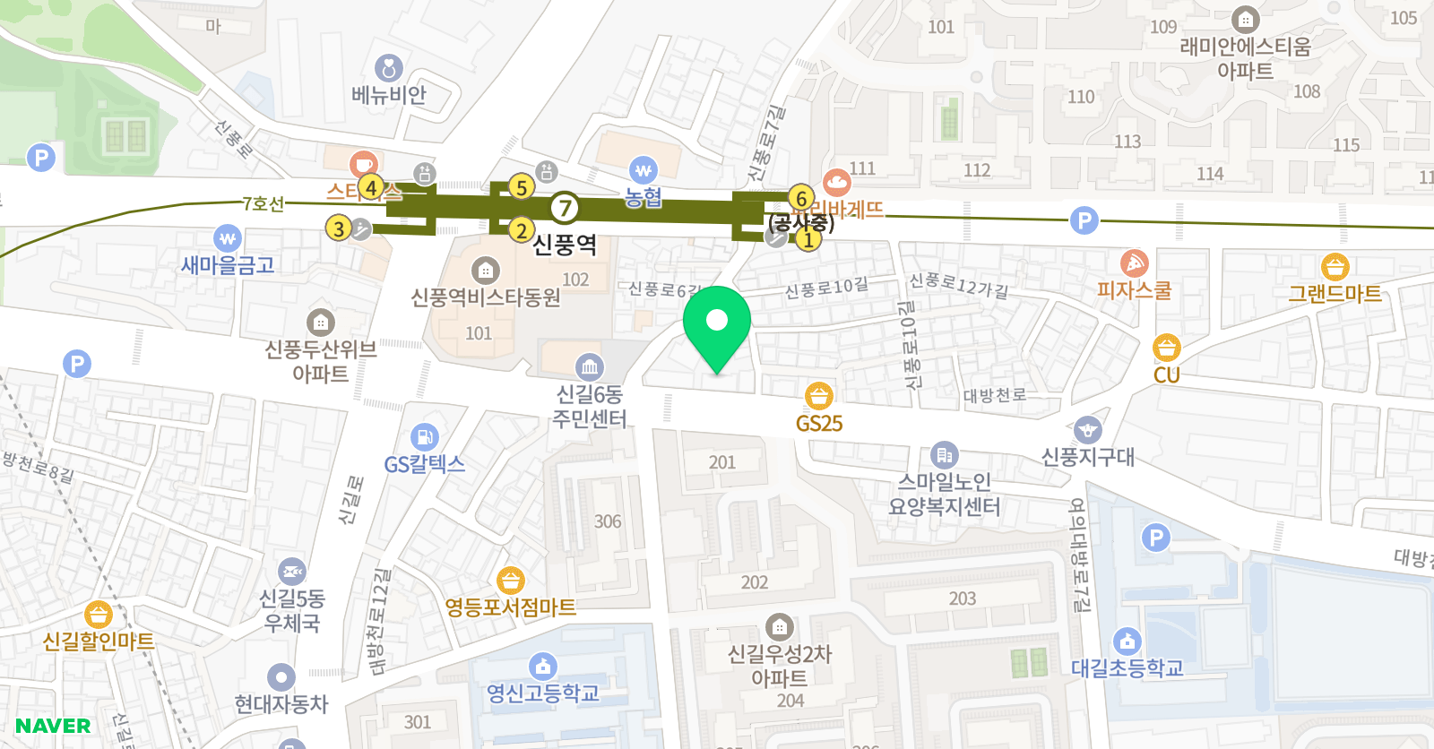 ML 수학전문학원 위치