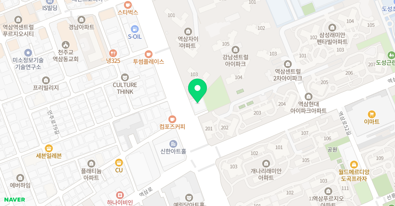 태즈 풋볼 역삼점 위치