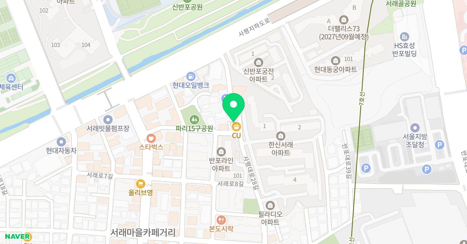 반포 발레아카데미 위치