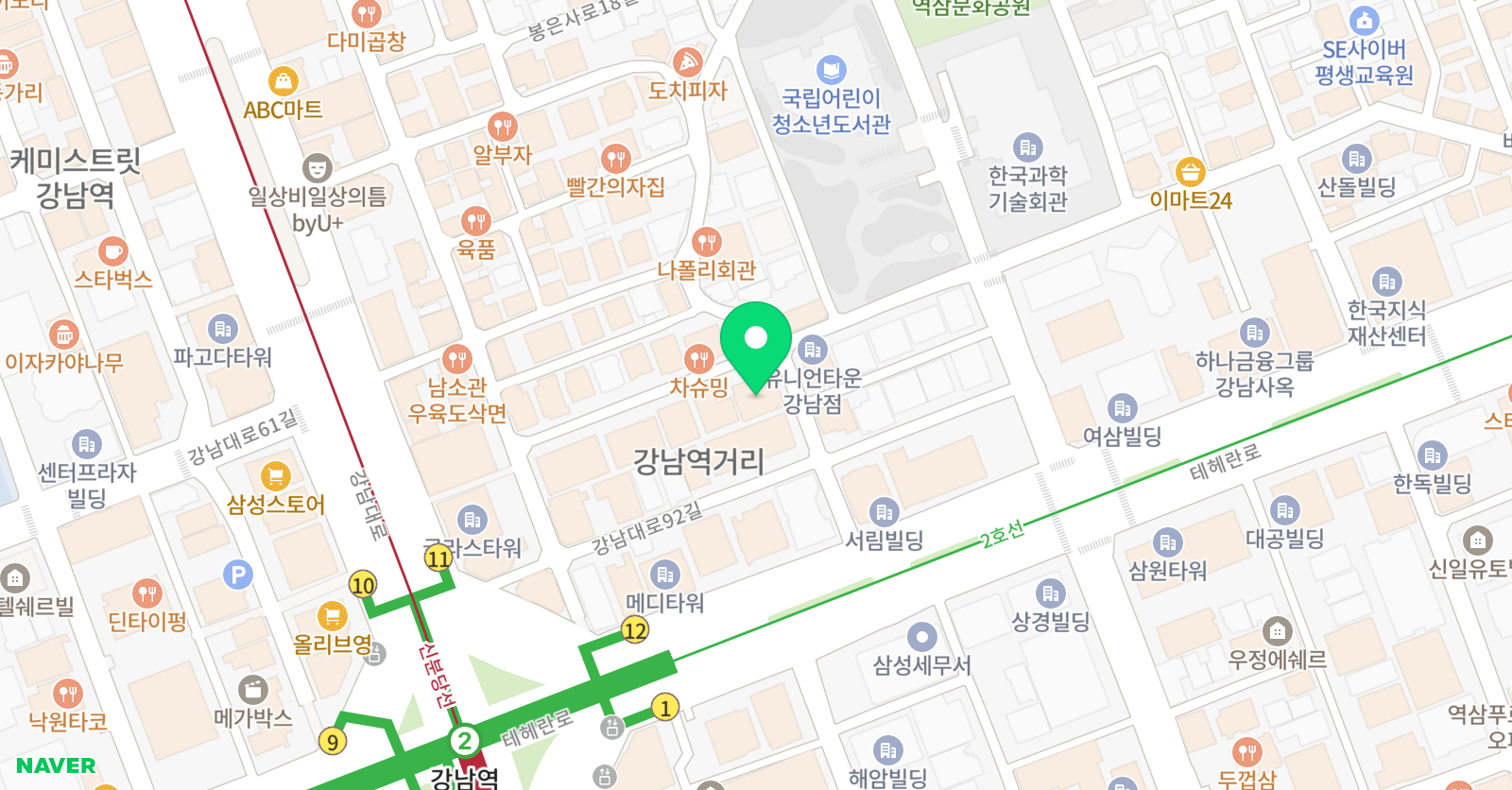 LP 댄스학원 위치