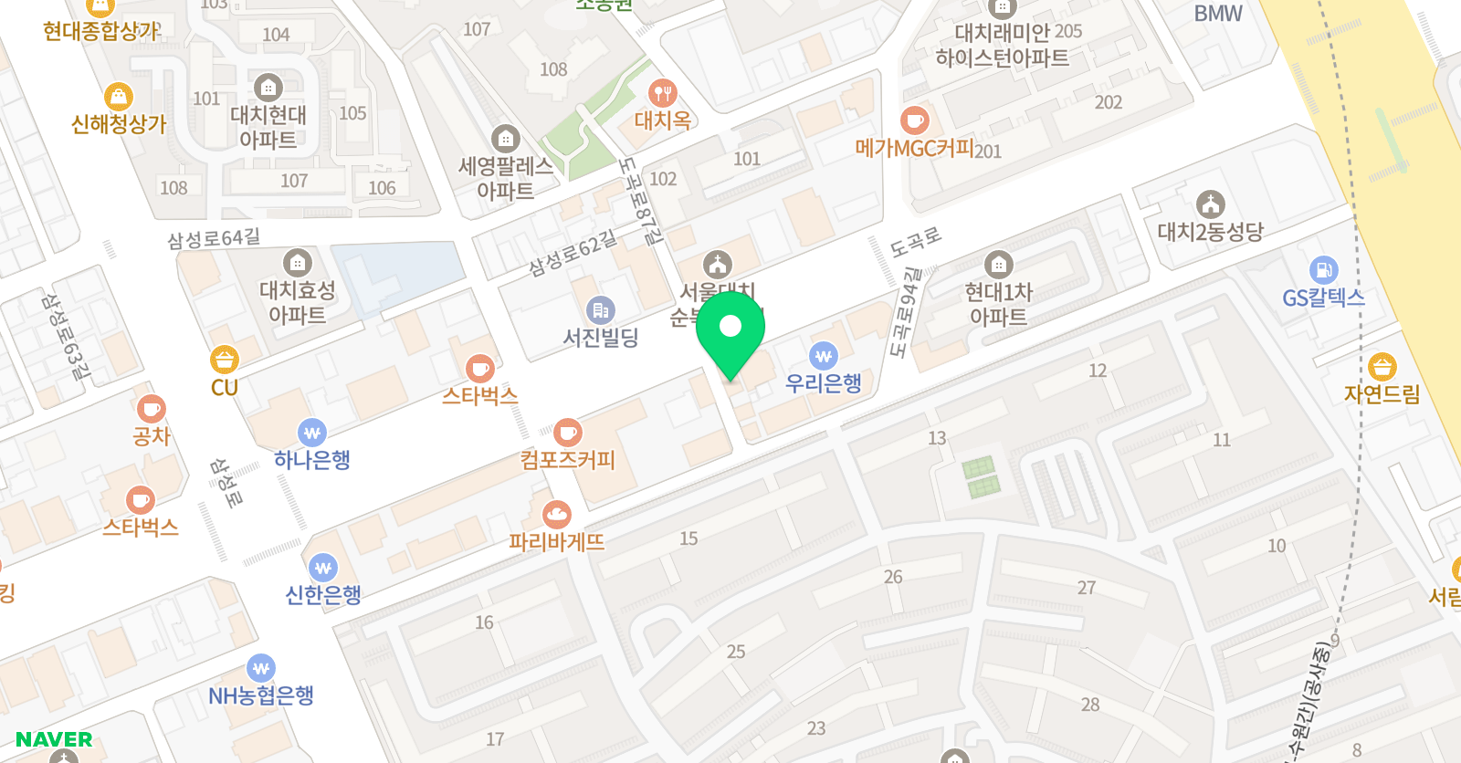 바룸 학원 위치