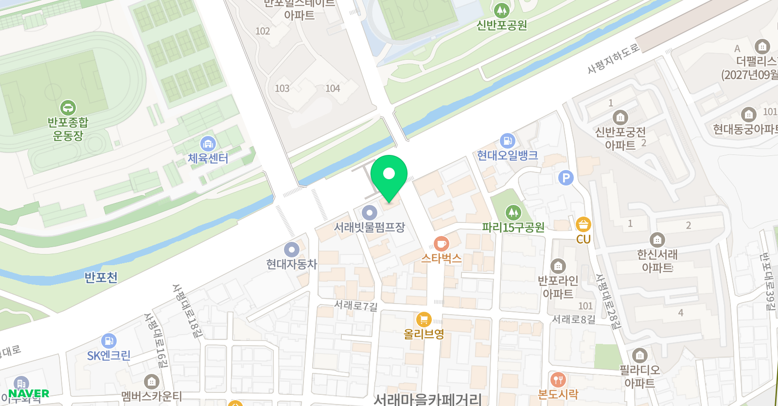 한우리독서토론논술 논술교습소 반포4동 위치