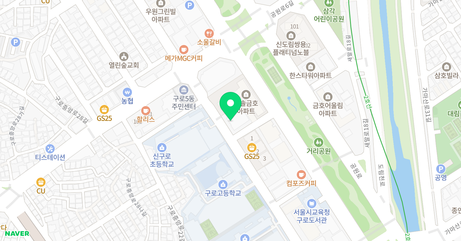 숙명새솔 음악학원 위치