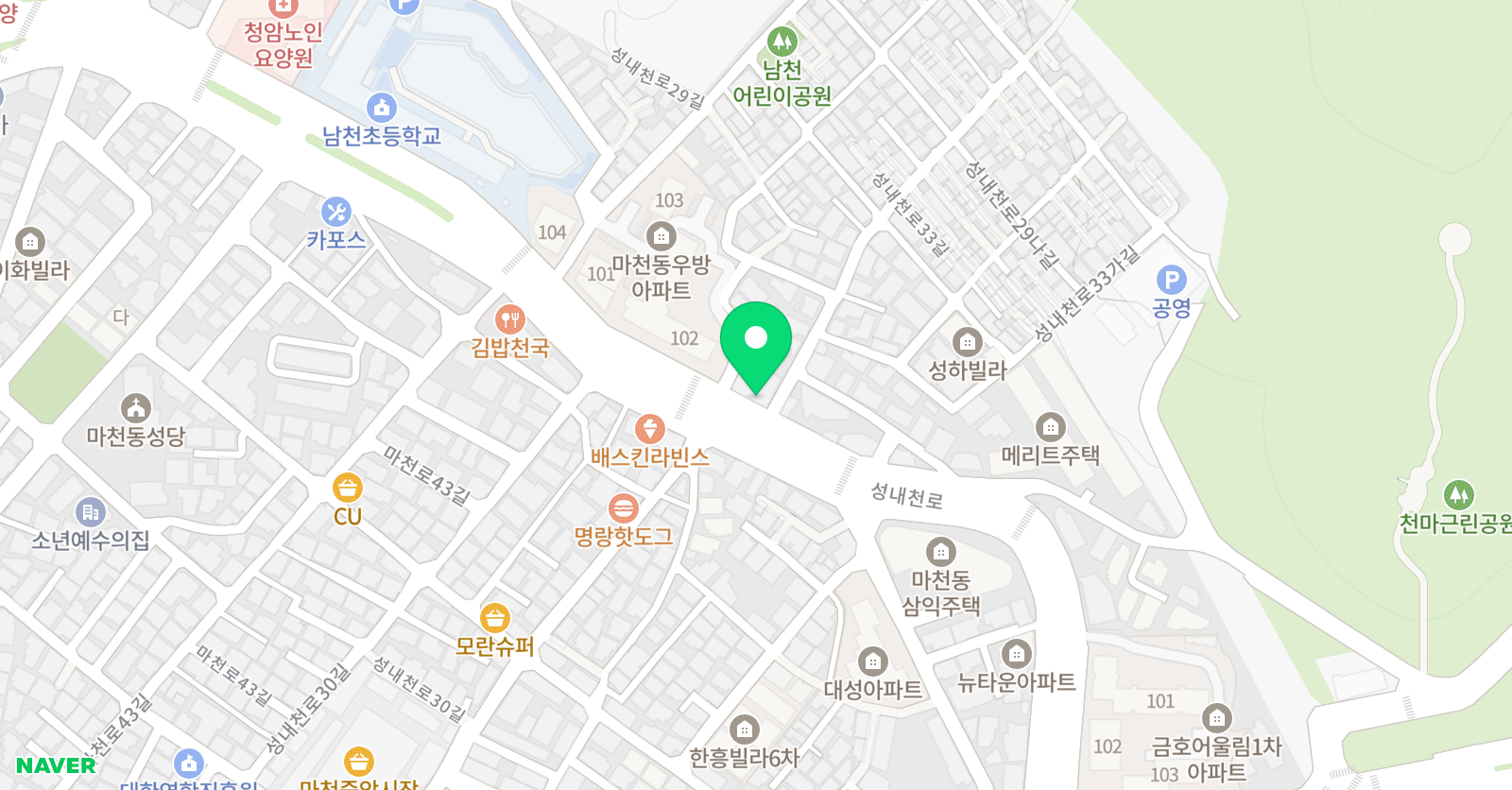 효 태권도 사관학교 파워점핑 줄넘기클럽 위치