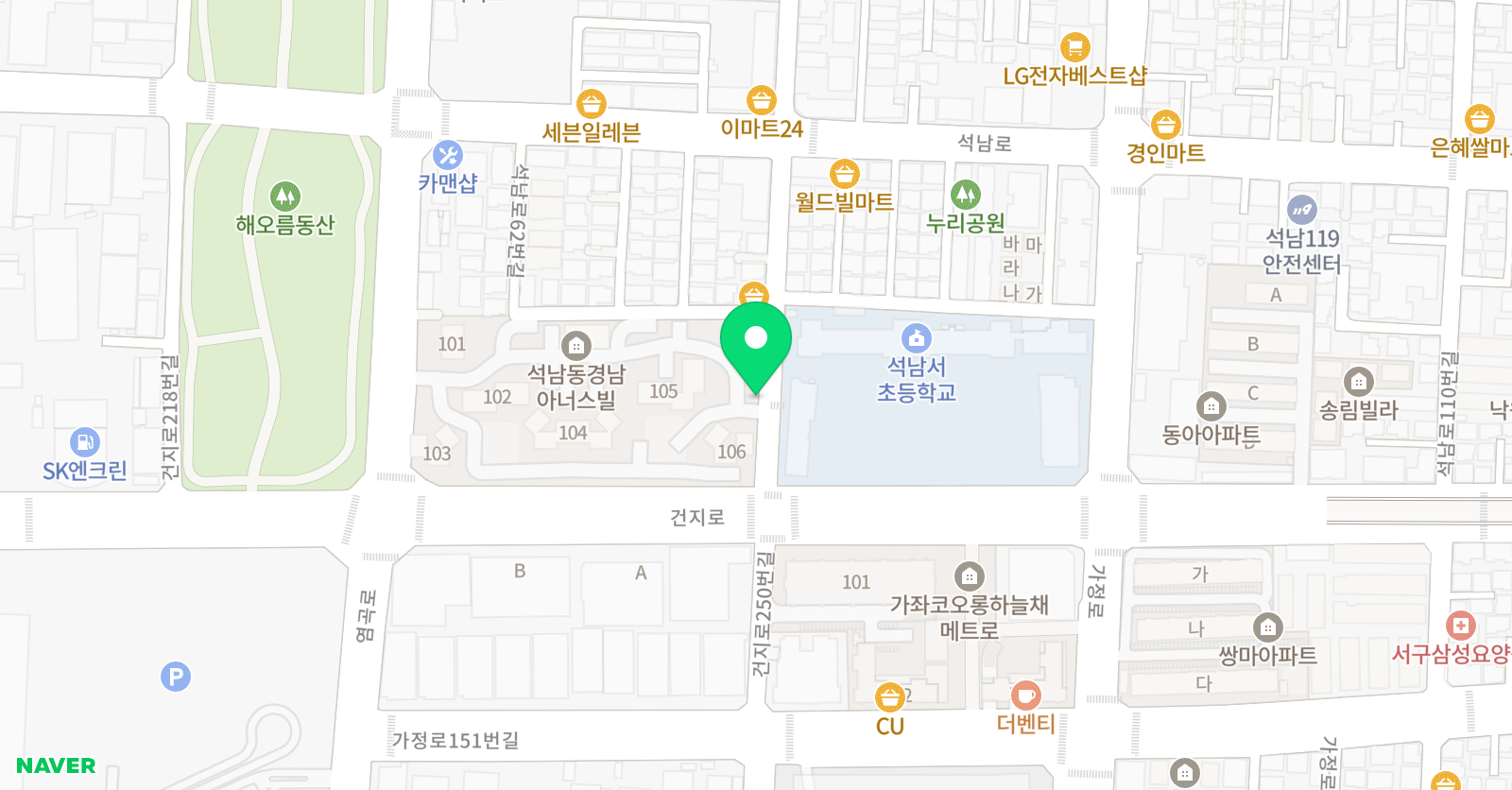 라온아트 인땅 미술교습소 위치