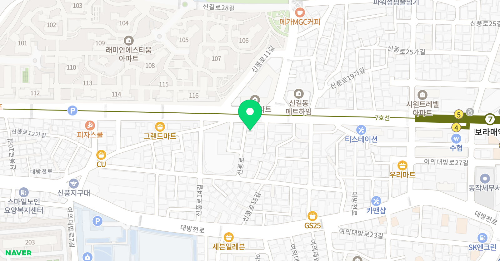 필승 수학학원 위치