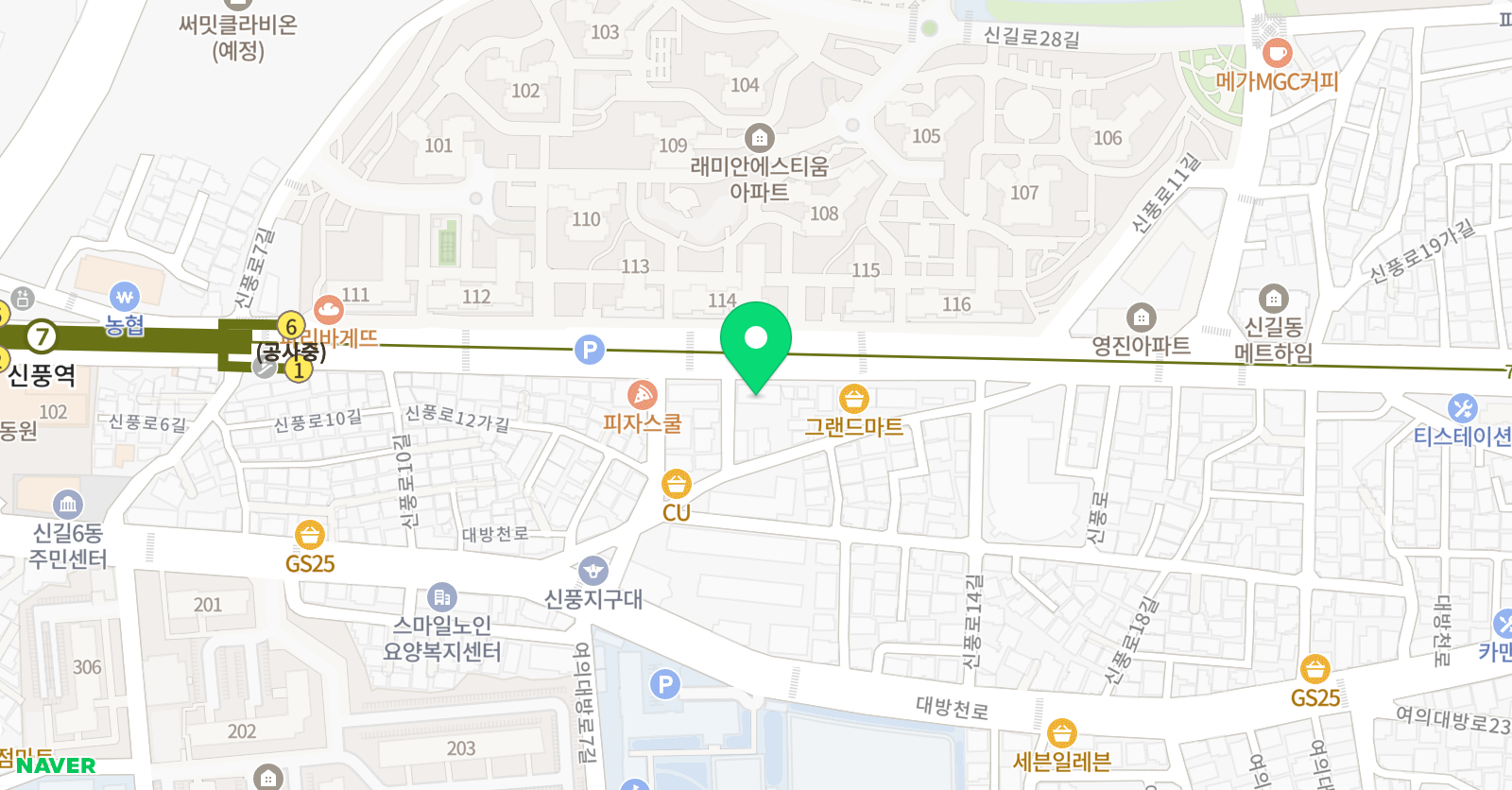 한우리독서토론논술 신풍독서교실 위치