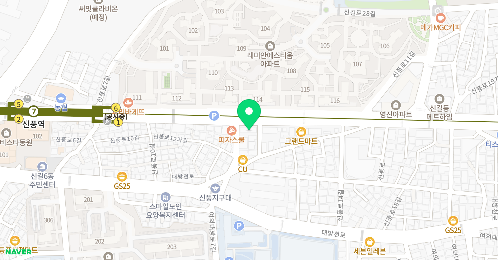 킨더아트클럽 미술학원 위치