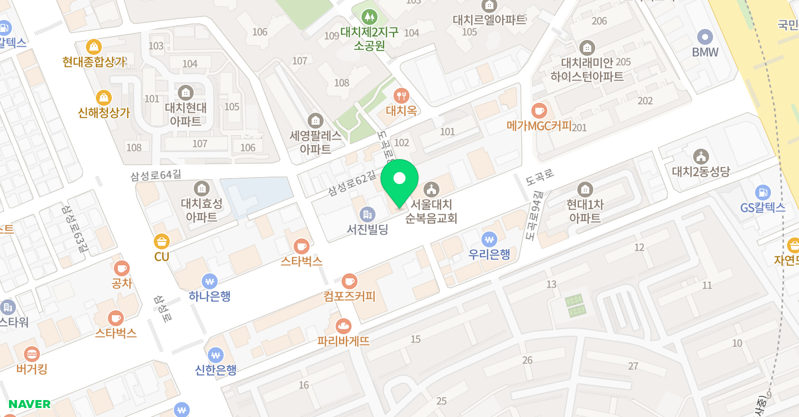 더프라임 수학학원 위치