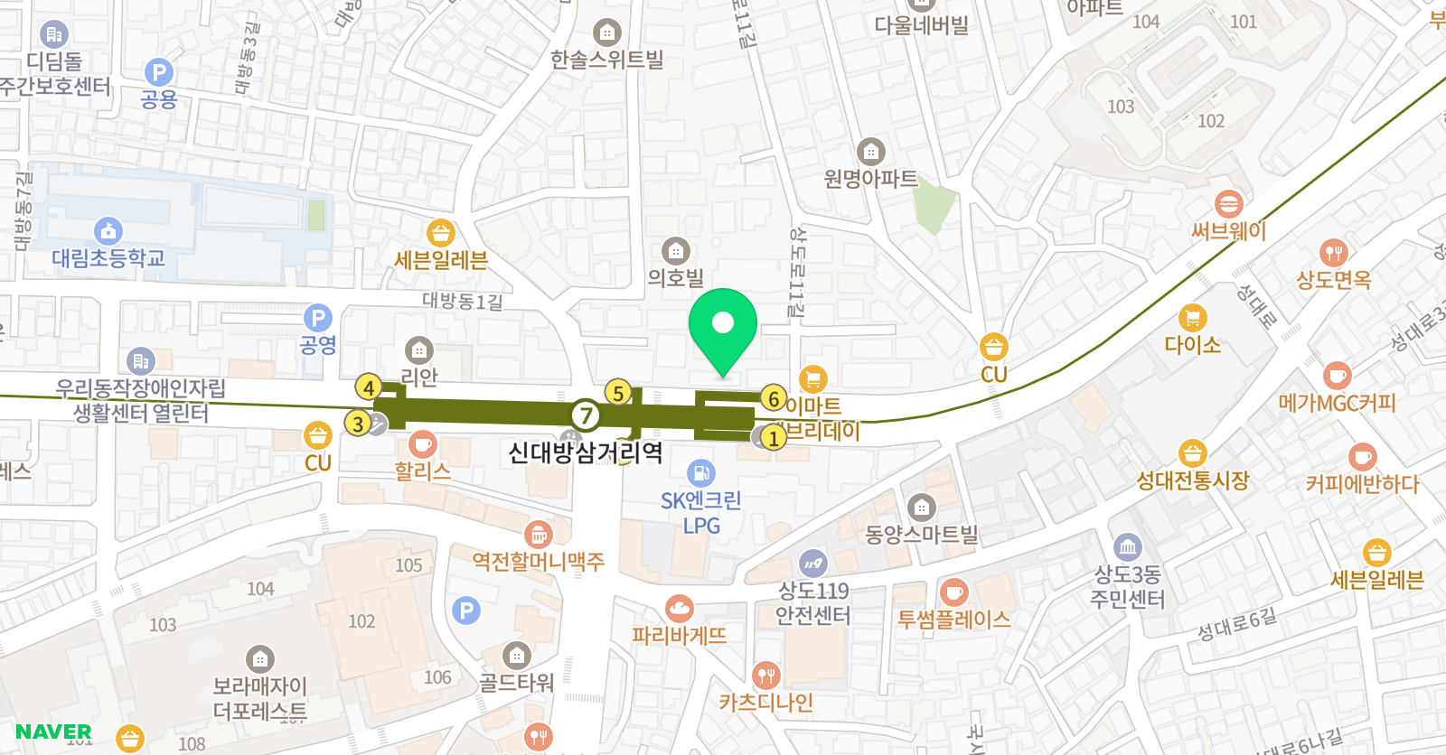 아트비 미술학원 위치