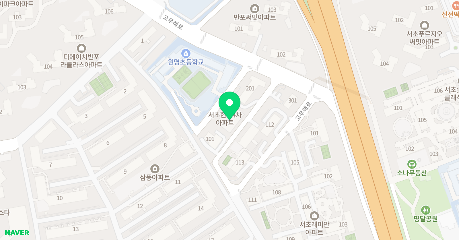 리드인 서초원명점 위치