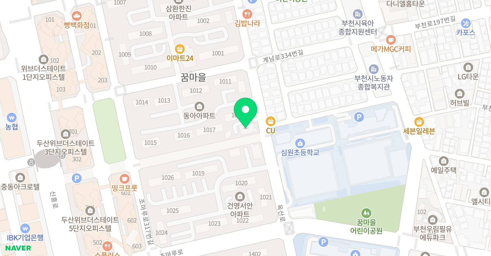 국가대표 가온 태권도장 위치