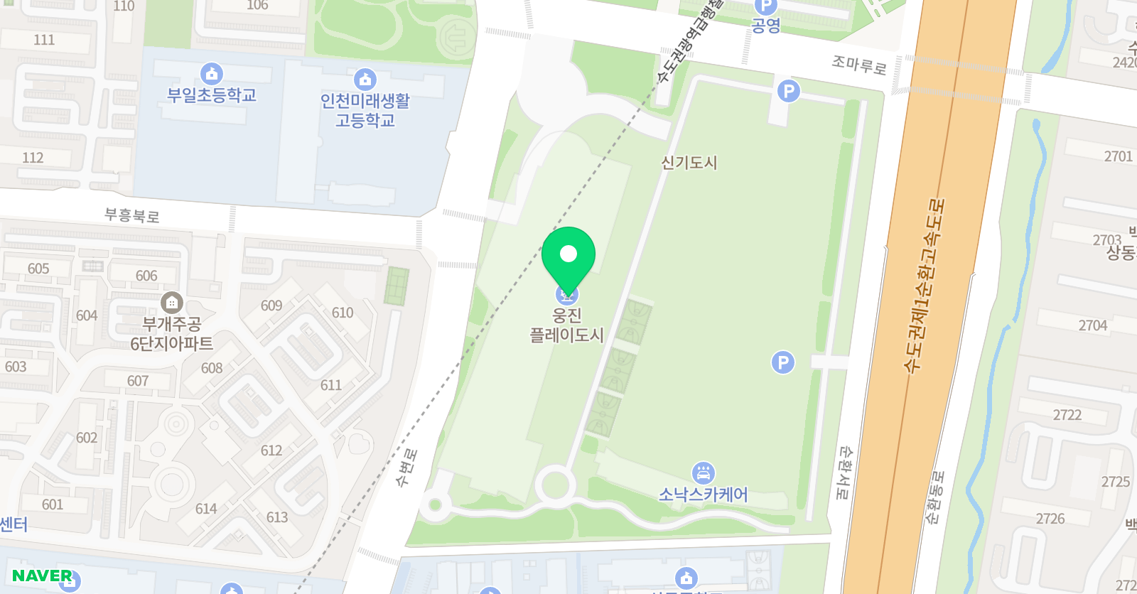 조마풋볼아카데미 풋볼아카데미 부천점 위치