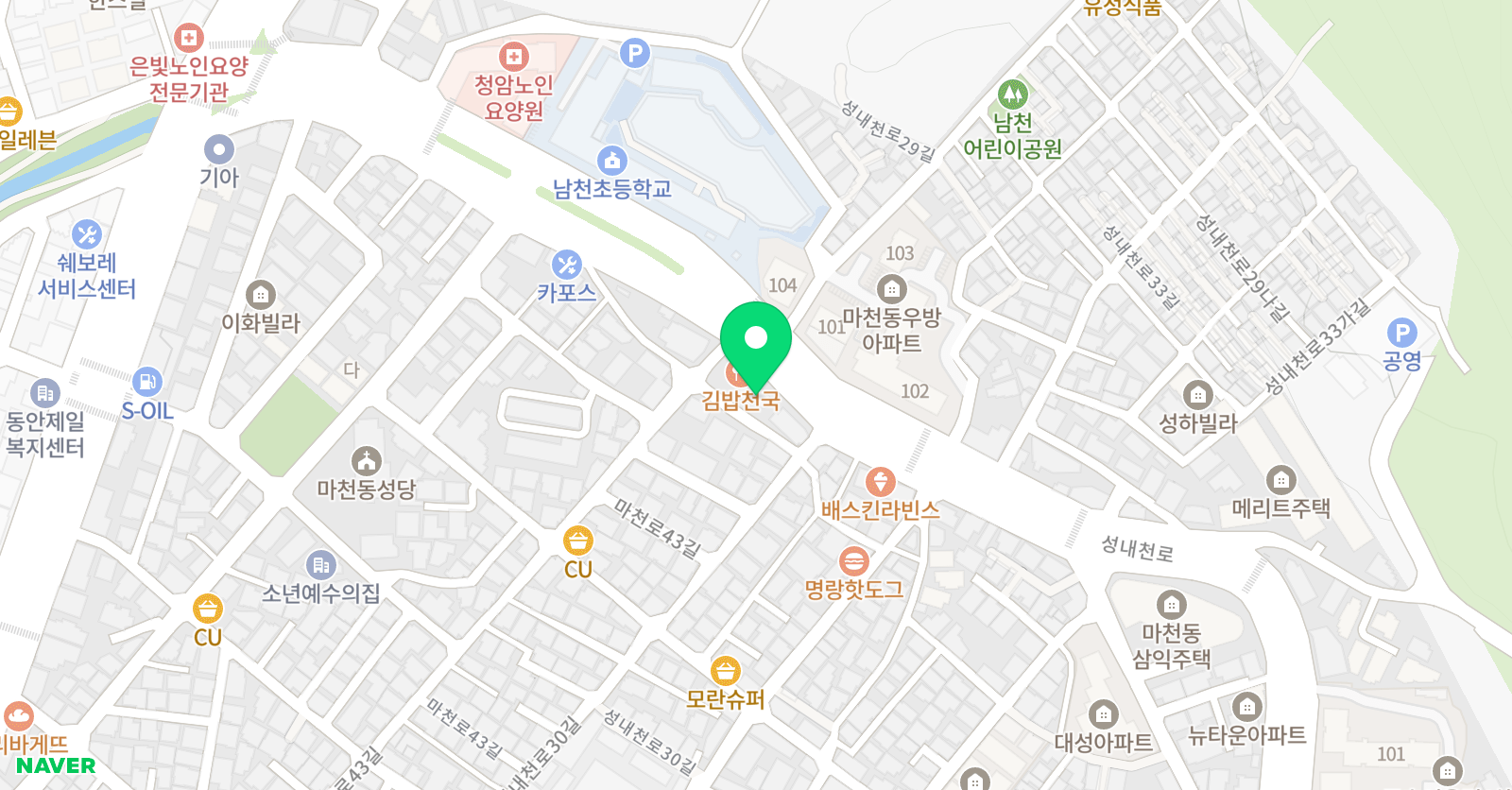 신비 음악학원 위치
