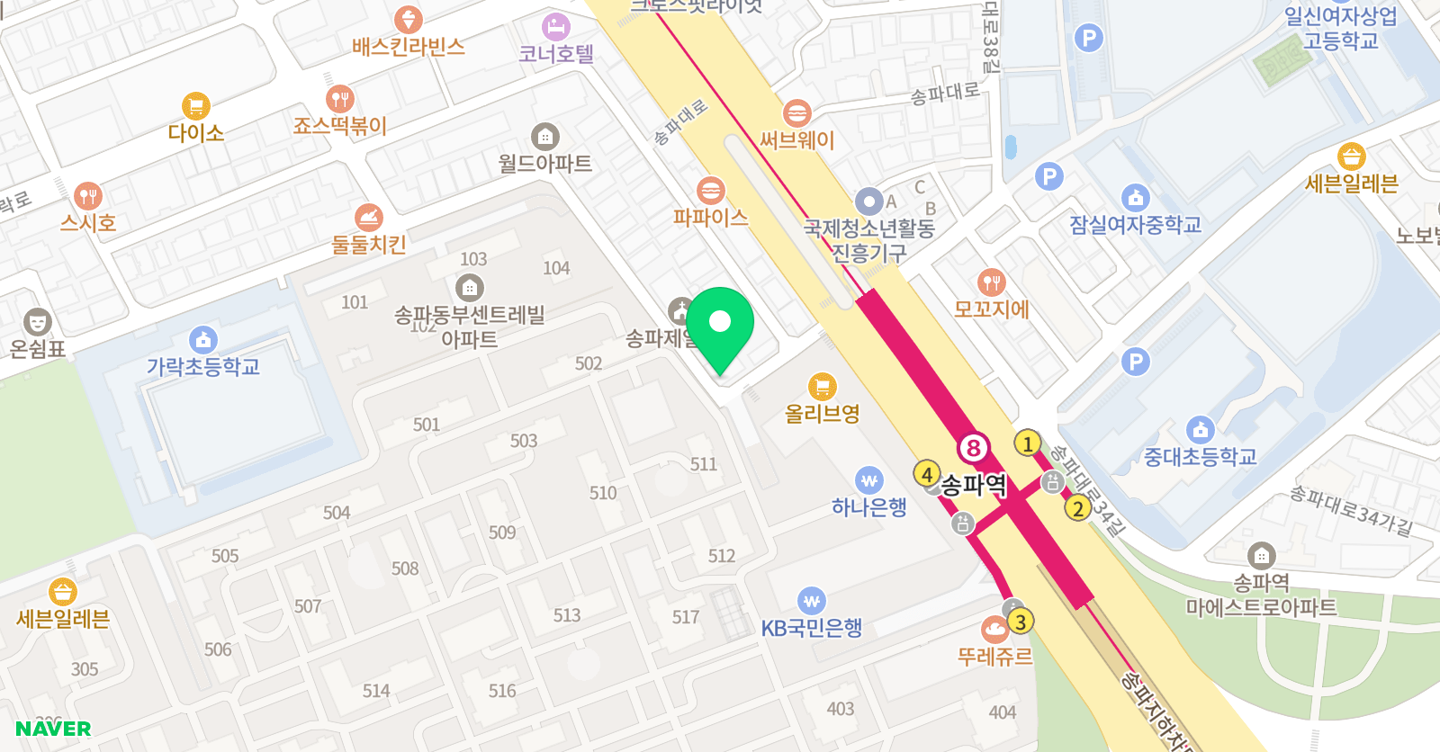 위드스토리아동미술학원 위치